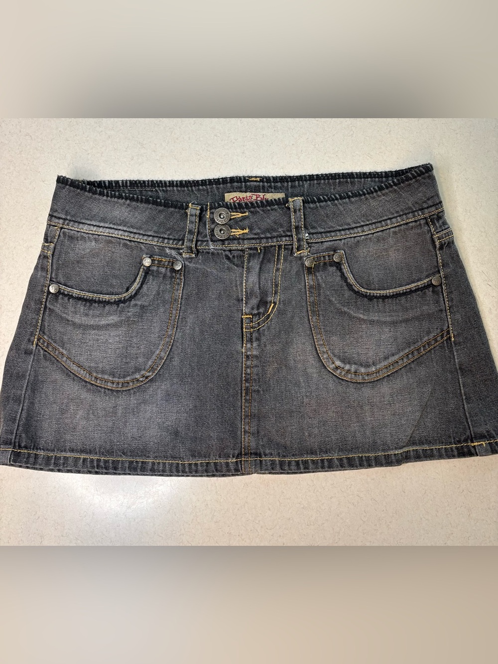 Paris Blues Y2K Vintage Denim Mini Skirt Size 5